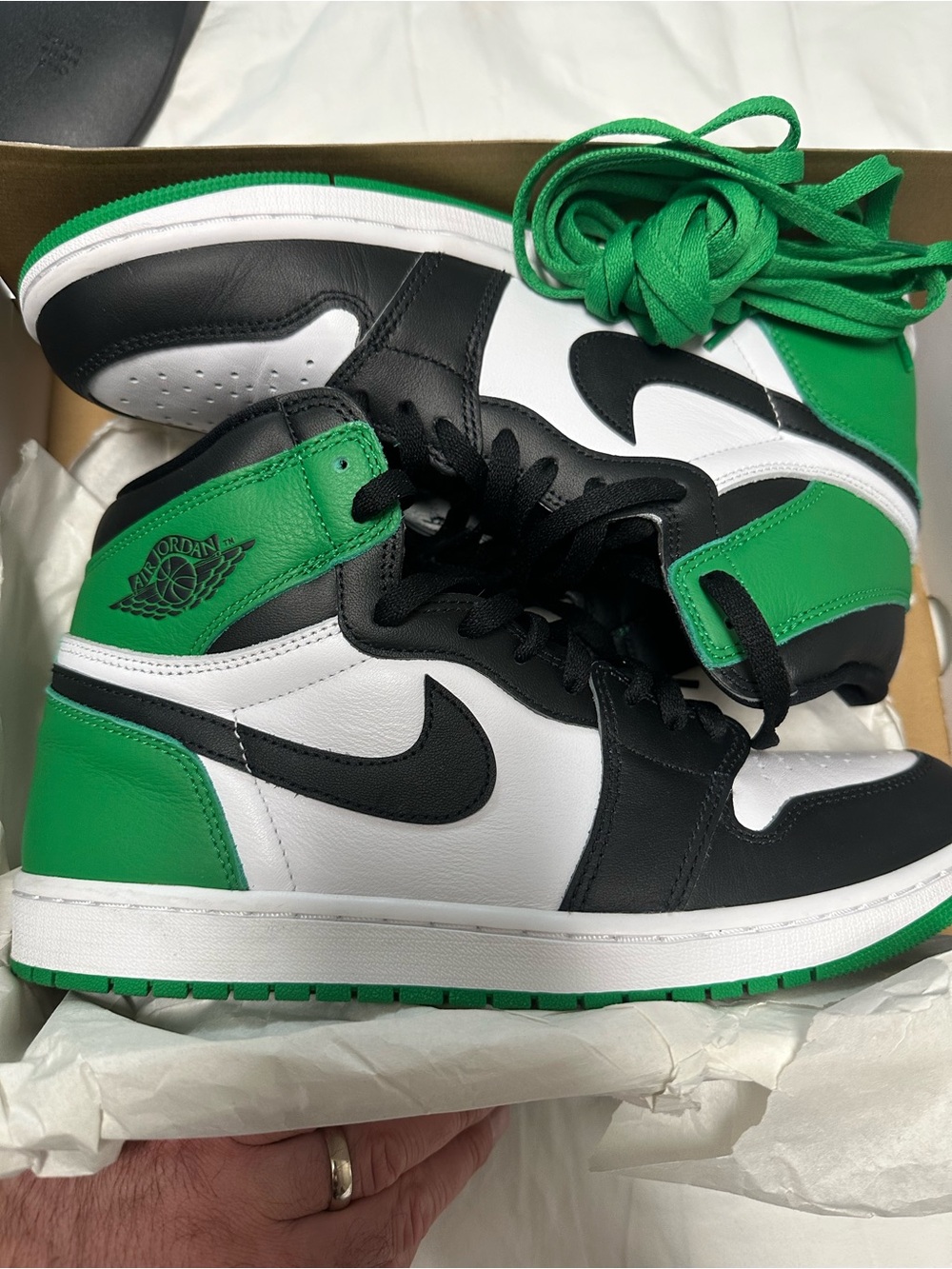 Jordan Air Jordan 1 Mid White/Black/Green
